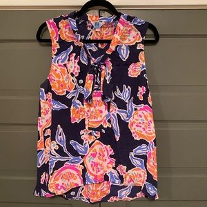 EUC Lilly Pulitzer Bow Silk Tank size Large